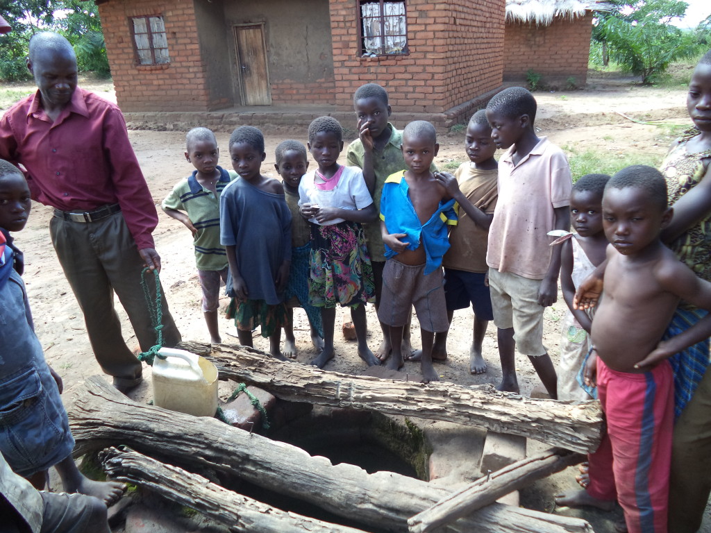 Here's the first well they use. As you can see - they don't even have a covering.